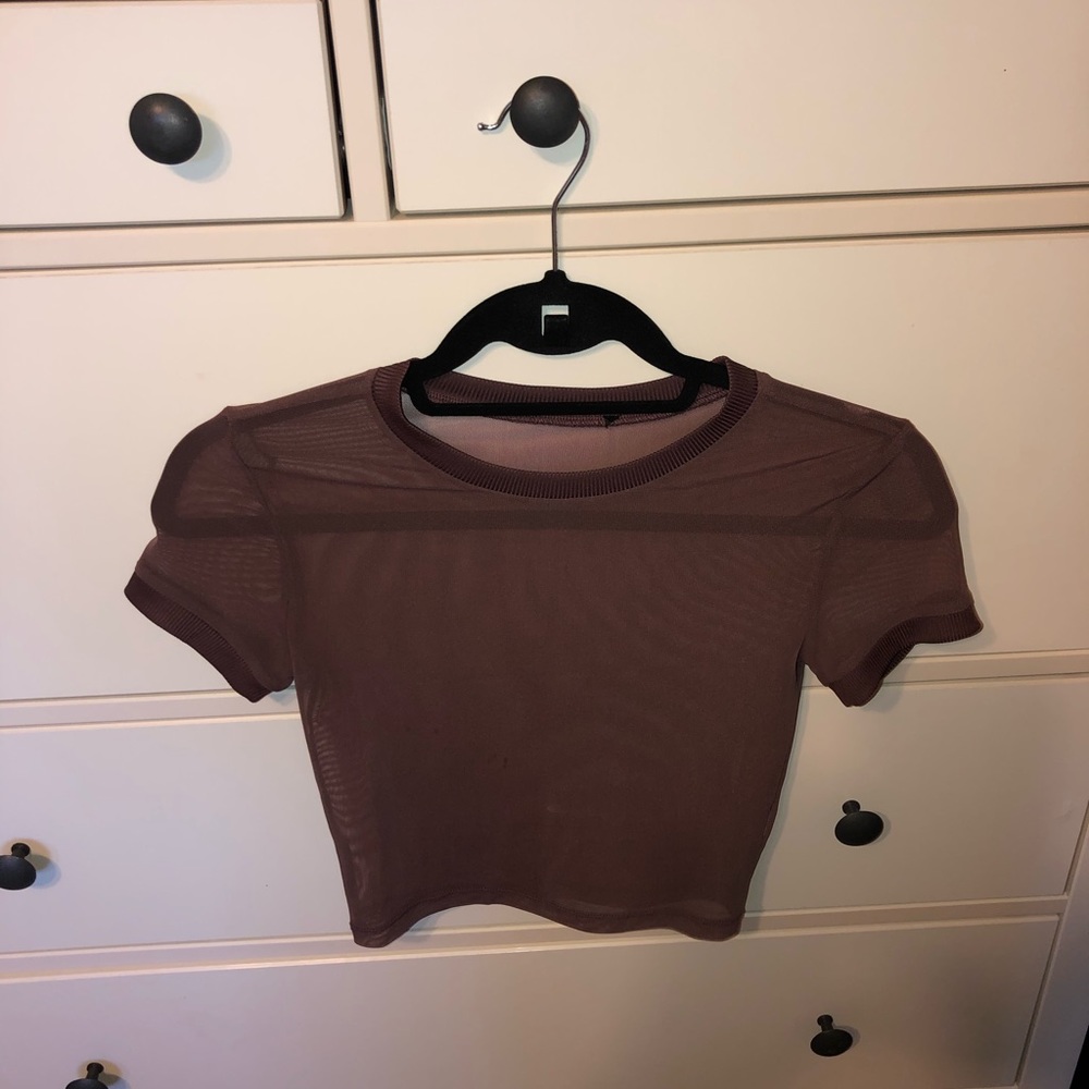 Mesh crop top